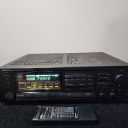 Onkyo High Current Quartz Synthesizer Vintage (2) Channel  Receiver With Original Remote (1988)