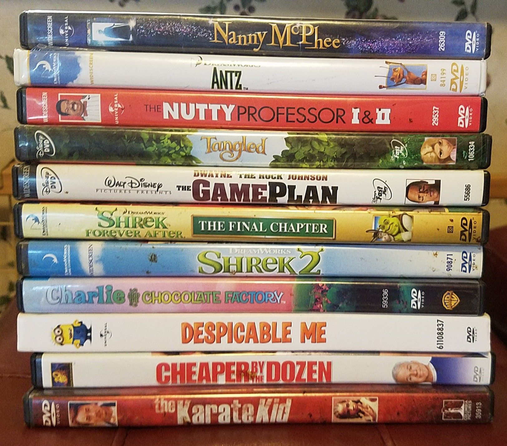 Set of DVD'S- DISNEY, DREAMWORKS, ECT