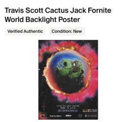 Travis Scott Fortnite Poster