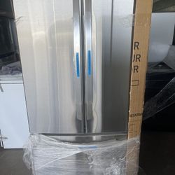 LG 33 in. 25 cu. ft. 3-Door French Door Refrigerator in PrintProof Stainless Steel