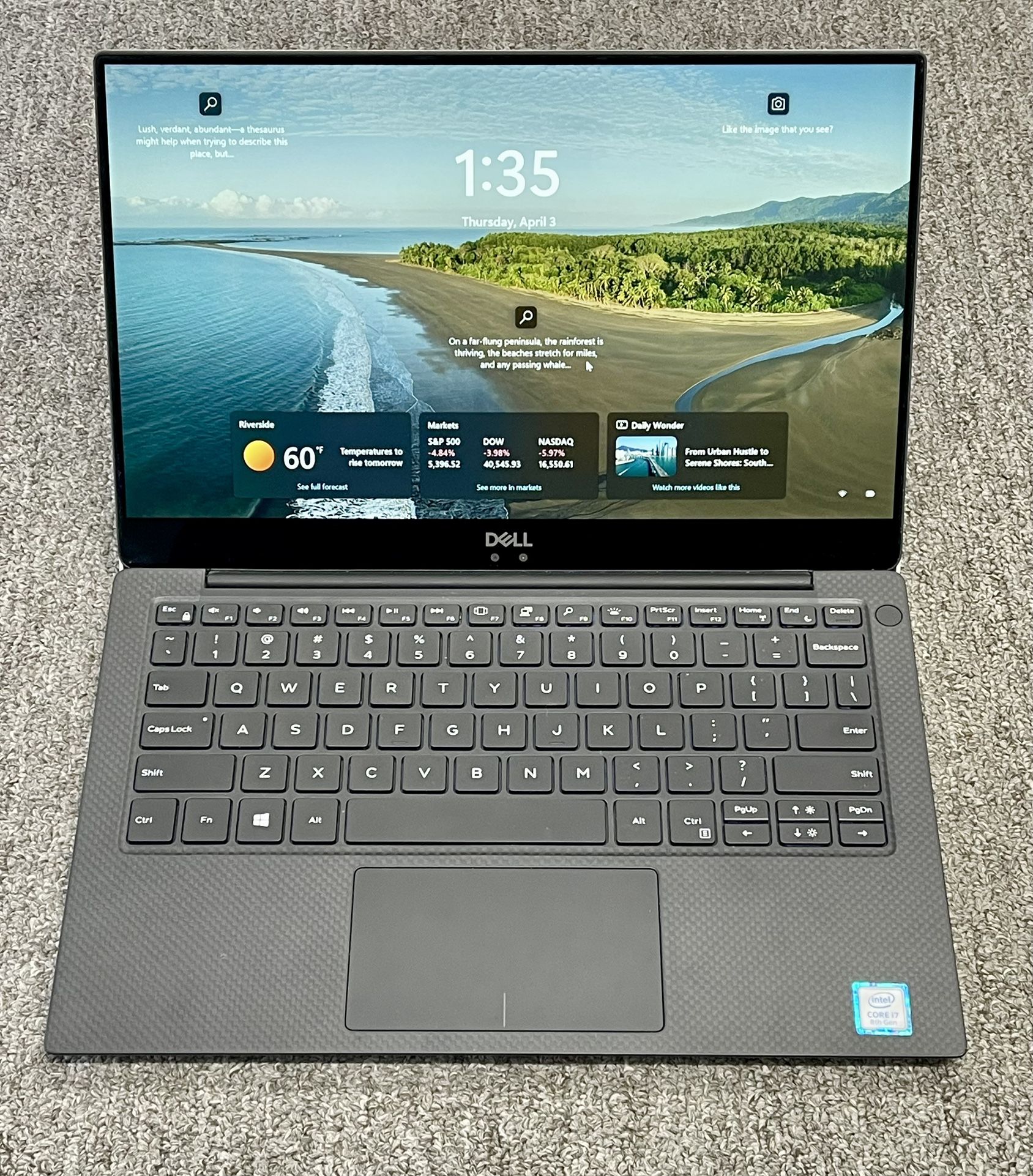 Dell XPS 13 9370 i7 Laptop -8GB RAM, Windows 11