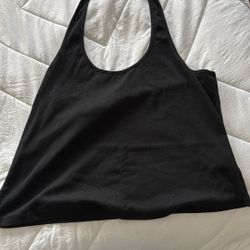 Black 2x Halter Top