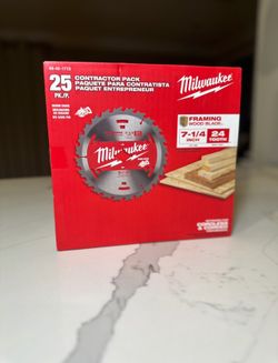 New! Milwaukee Wood Blade (25 Pack)