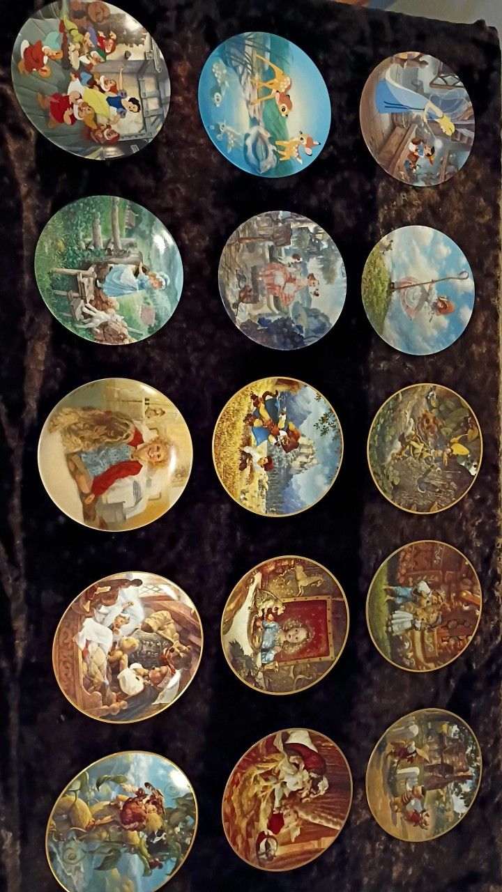 Antique Ceramic Nursery Rhyme Plates