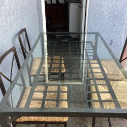 Iron Table with Chairs