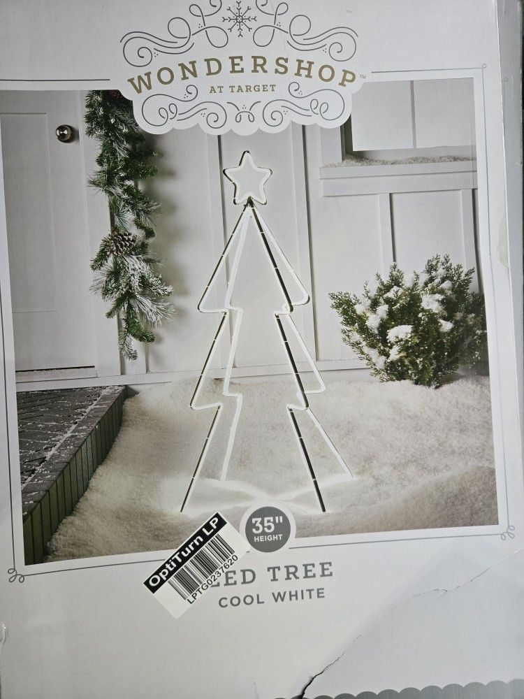 Wondershop 35" Cool White LED Tree – Indoor/Outdoor (New)