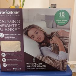 Brookstone Calming Weighted Blanket 18lbs - BRAND NEW