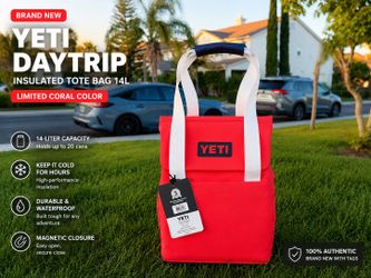 Brand New YETI Daytrip Insulated Tote Bag 14L - Limited Coral Color