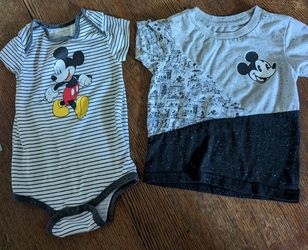 Mickey Mouse Toddler Onesie & T Shirt $6
