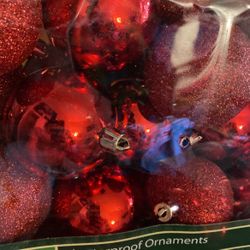 Red Shatter Proof Ornaments