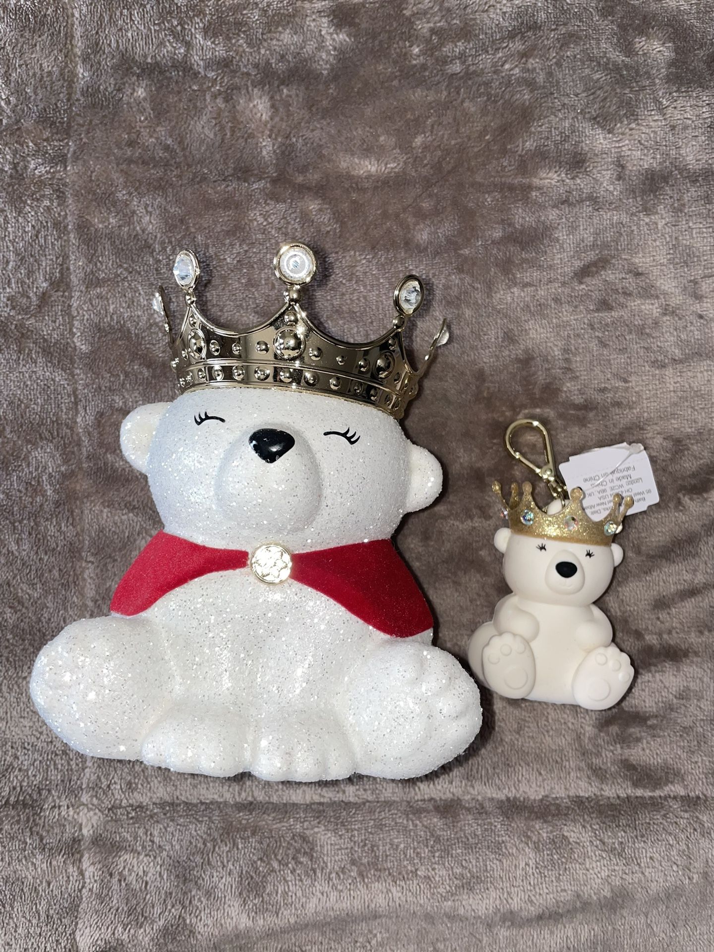 Royal Bear Candle Holder + Sanitizer Holder