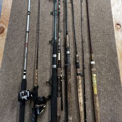 Various Fishing Rods