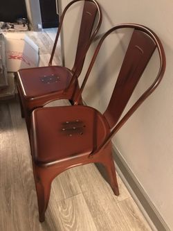 Red chairs