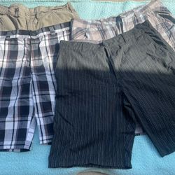Lot Of Men's Shorts Quicksilver, Rusty, O'Neil, Dickies Sz 36