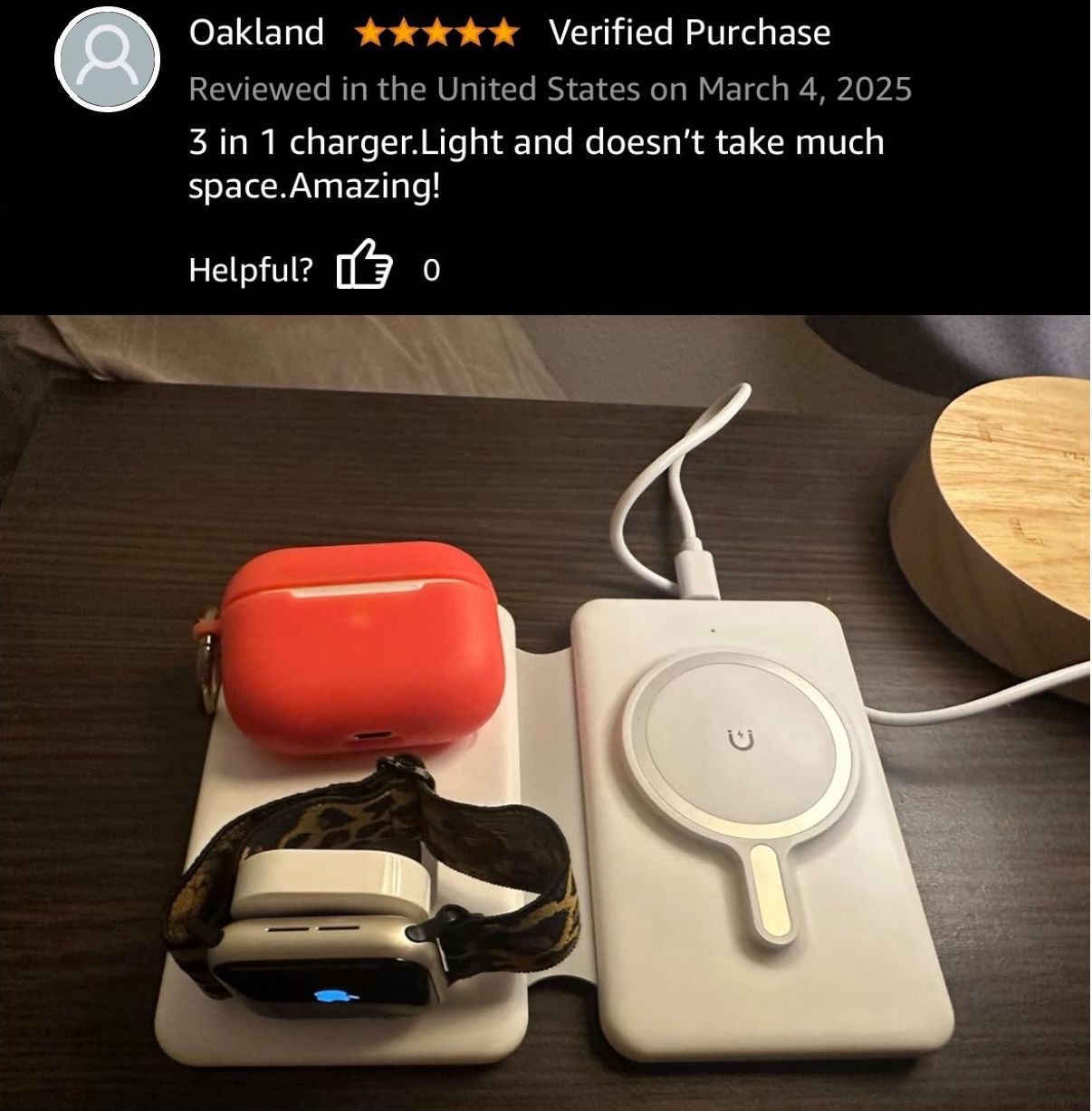 Wireless Charger for iPhone-3 in 1 Charging Station for Apple Multiple Devices, Travel Charger for iPhone 16 15 14 13 12 pro max & AirPods 4/3/Pro & A