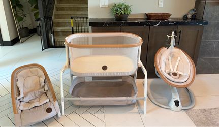 4 piece matching set. Maxi Cosi baby gear.