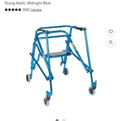 Nimbo Rehab Lightweight Posterior Posture Walker with Seat, Young Adult