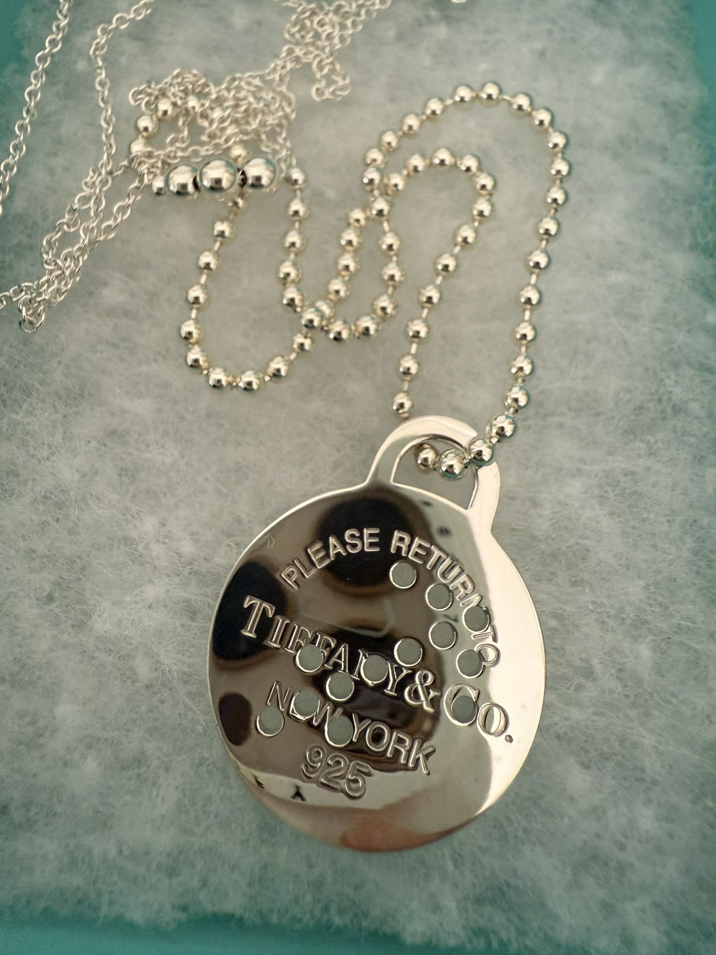 Tiffany&Co. Zodiac Sagittarius Round Tag Pendant Necklace