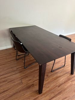 Wooden dining table