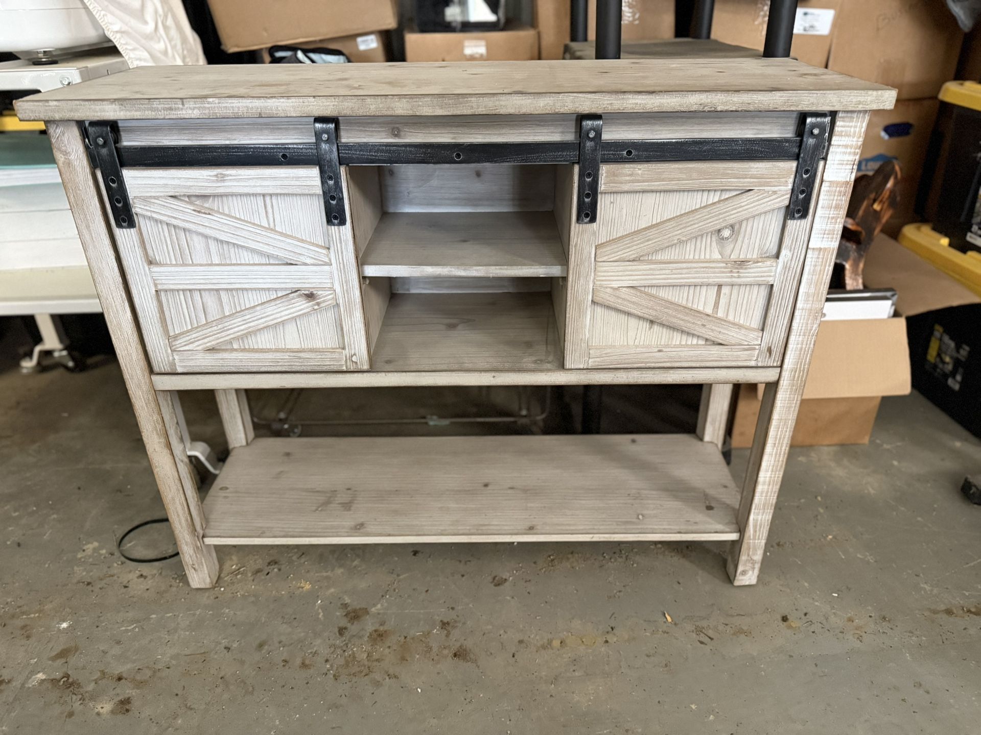 Rustic Wooden Console Table