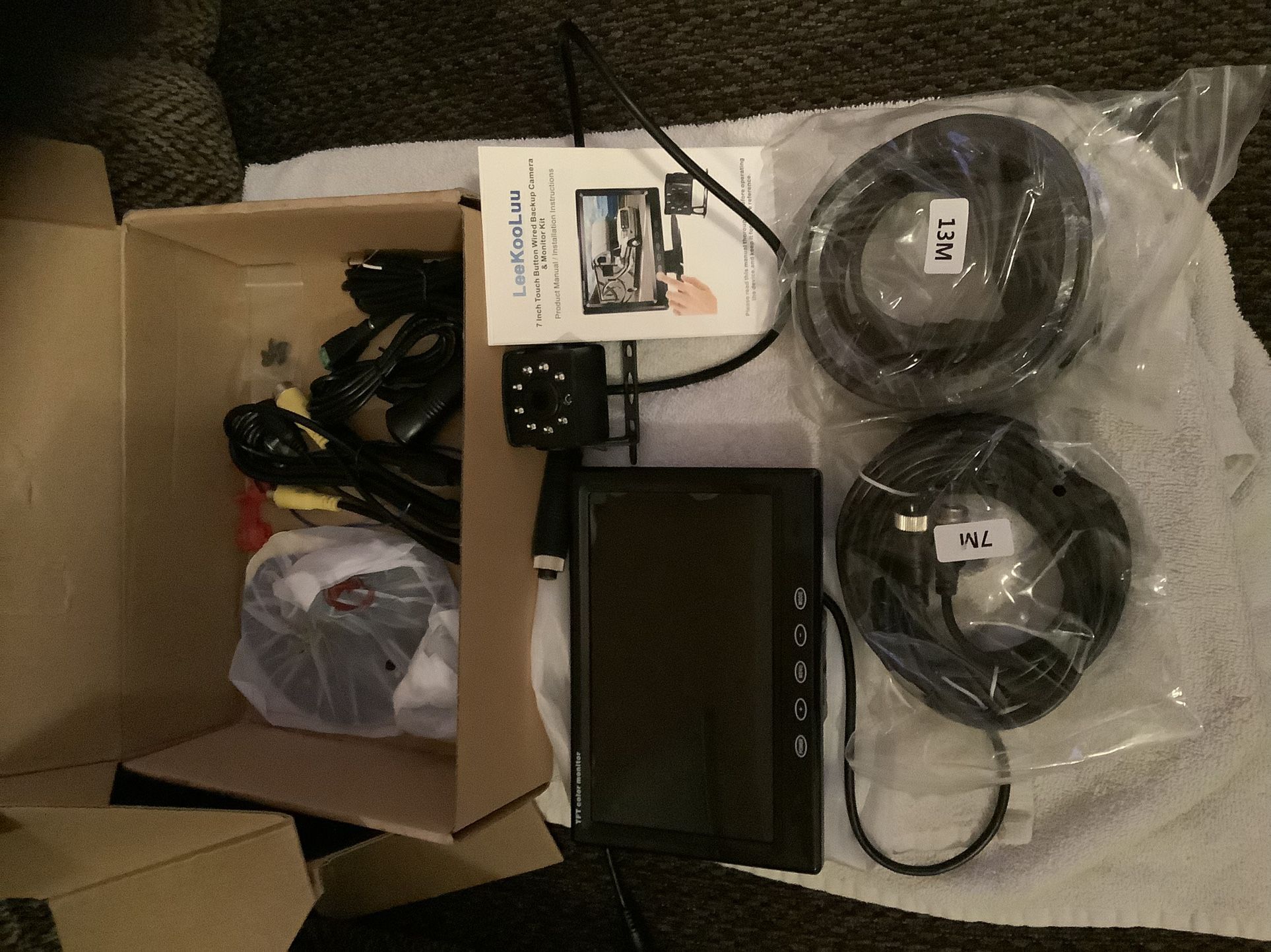 LeeKooLuu G2 AHD Back Up Camera Kit With 7” Touch Key Screen