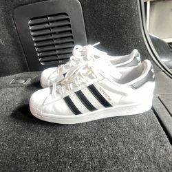 Kids Size 6 Shell Toe Addidas