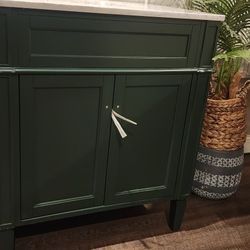 Green Bathroom Vanity 30 In New