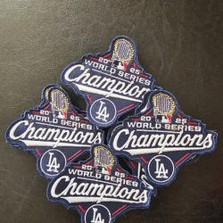 Dodgers World Series Champions Patches $10ea 