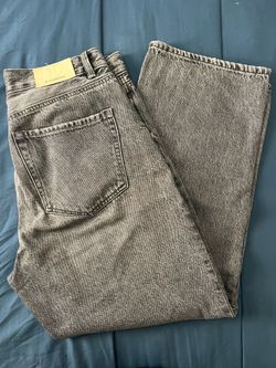 Stradivarius Gray Washed Denim Jeans