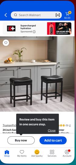 Saddle style bar stools