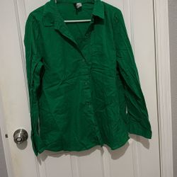 H&M Green Top Women Size M 