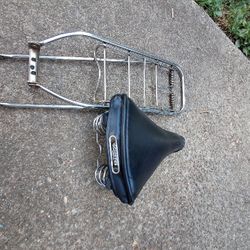 Vintage SCHWINN Seat & RAT TRAP bike Rack