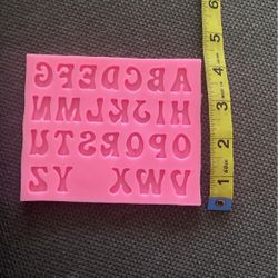 Letters Silicone Mold