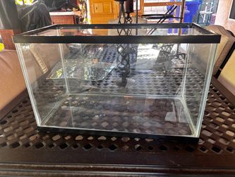 Glass Aquarium Tank with Black Frame