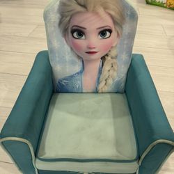 Delta Children Figural Upholstered Kids Chair, Wood, Disney Frozen II Elsa