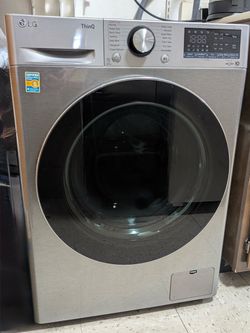LG WM3555HVA 2.4 Cu. Ft. Smart Wi‑Fi Enabled Front-Load All-in-One Washer and Dryer Combo – Compact, Energy-Efficient Laundry Solution