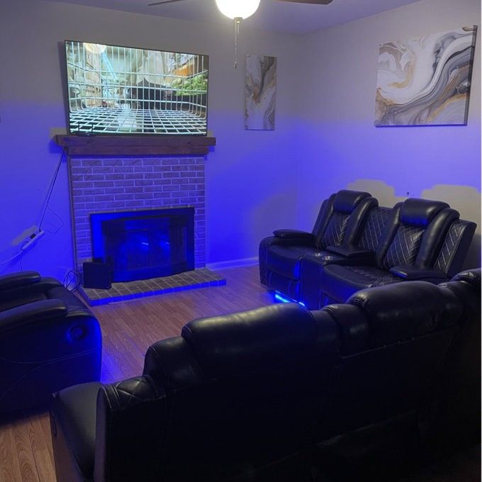 BRAND NEW ⚡ POWER Reclining Couch Sofa Recliner Theater Chair Seat Set 🛋️