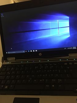 14 inches hp windows 10 Pro. i7 Processor 500 GB hardrive 6 GB memory ram