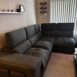 Grey sectional