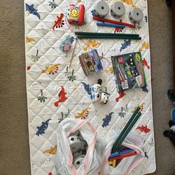 Kids Floor Mat And Toys. 