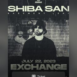 One Shiba San Ticket For This Saturday 7/22