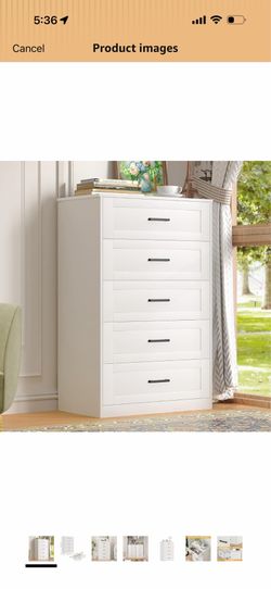 Brand New White 5 Drawer Dresser – Unopened