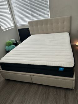 Queen bed & Frame