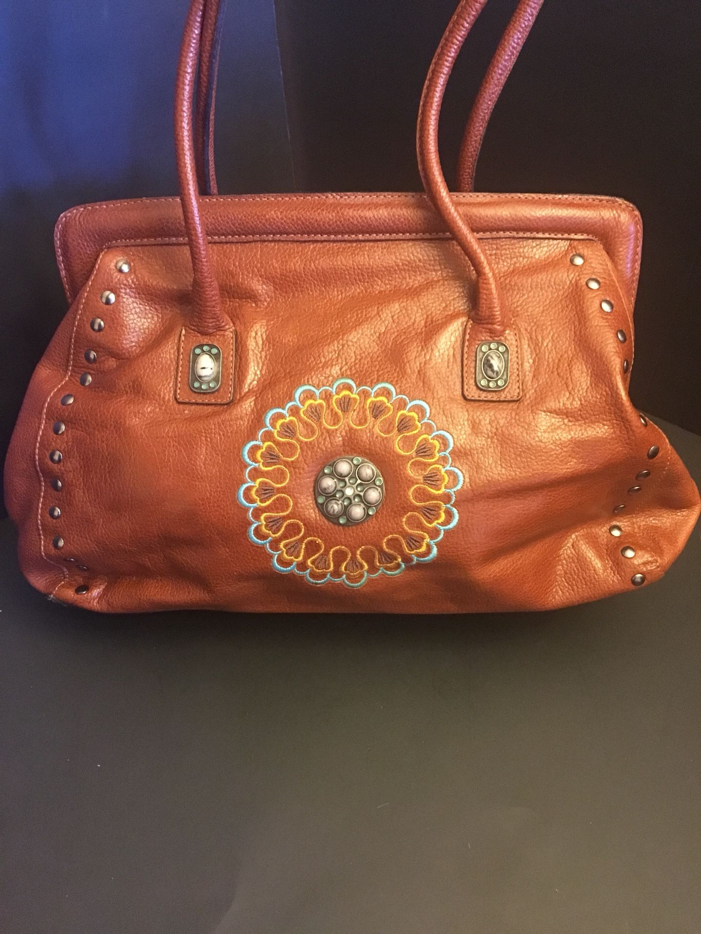 Leather Sharif Shoulder Purse