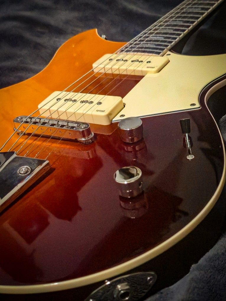 Yamaha Revstar Rss02t P90 Electric Guitar Chambered Standard Orange