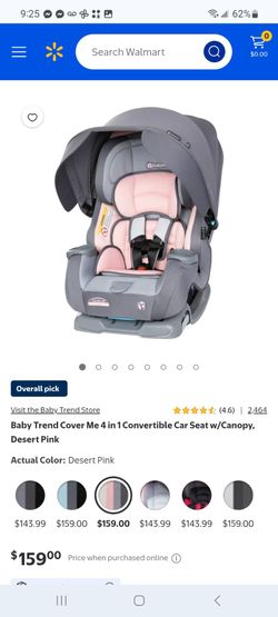Baby Trend Cover Me 4-in-1 Harness Convertible Car Seat $125