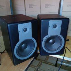 ** PAIR of M-Audio BX8a DELUXE Powered Studio Monitors
