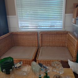 Rattan Lounger 30x30  With Ottoman