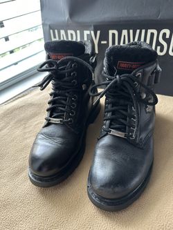 Sweet Harley Davidson Woman’s Riding Boots EUC 8
