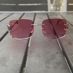 Dark Pink Aviator Cartier 